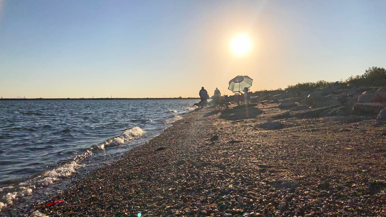 Texas City Dike está a unas 
<a href="https://www.google.com/maps/dir/Houston,+TX/Texas+City+Dike,+Dike+Rd,+Texas+City,+TX+77590/@29.5769383,-95.2705937,11z/data=!3m1!4b1!4m14!4m13!1m5!1m1!1s0x8640b8b4488d8501:0xca0d02def365053b!2m2!1d-95.3698028!2d29.7604267!1m5!1m1!1s0x863f7765abd9aaa7:0x6ef5c896f529ab91!2m2!1d-94.8854653!2d29.3898492!3e0?hl=en-US" target="_blank">43 millas al sureste de Houston</a> y está abierto las 24 horas del día.