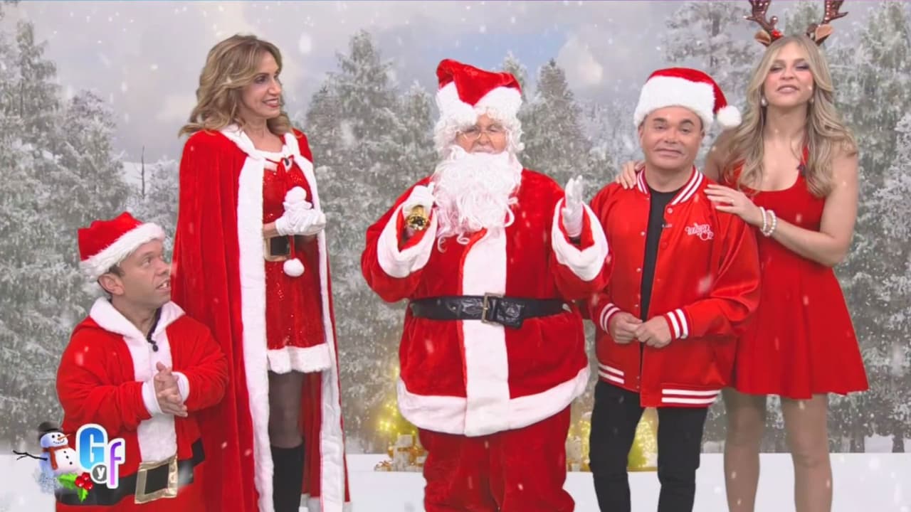 Santa Claus llegó a El Gordo y La Flaca para celebrar la Navidad