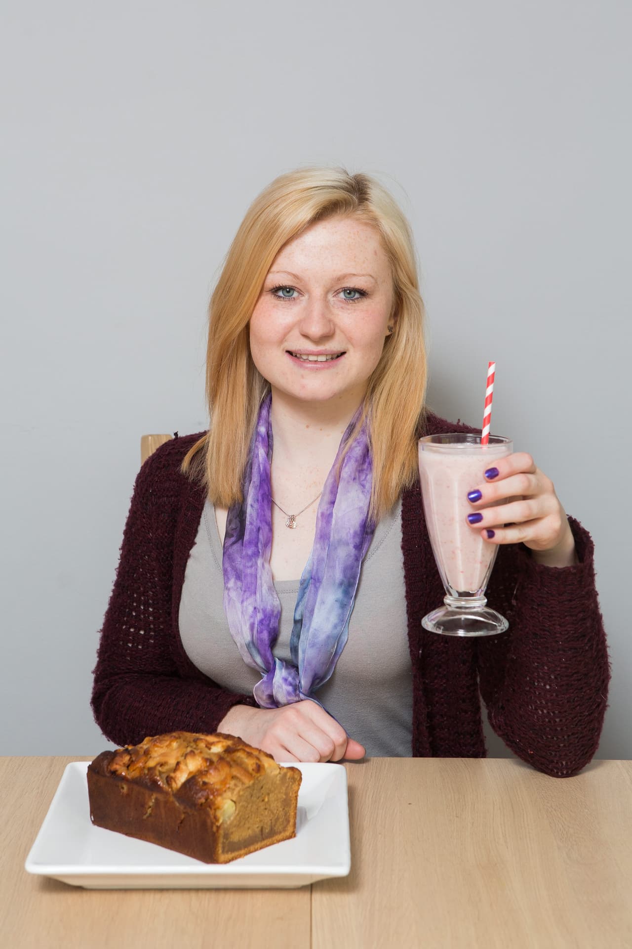 Esta joven solía preparar todo tipo de comida para su familia.