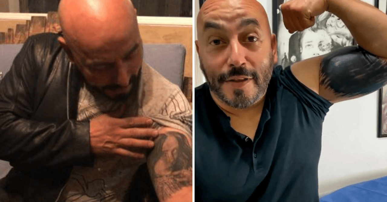 Lupillo Rivera cubrió el tatuaje que se hizo del rostro de Belinda