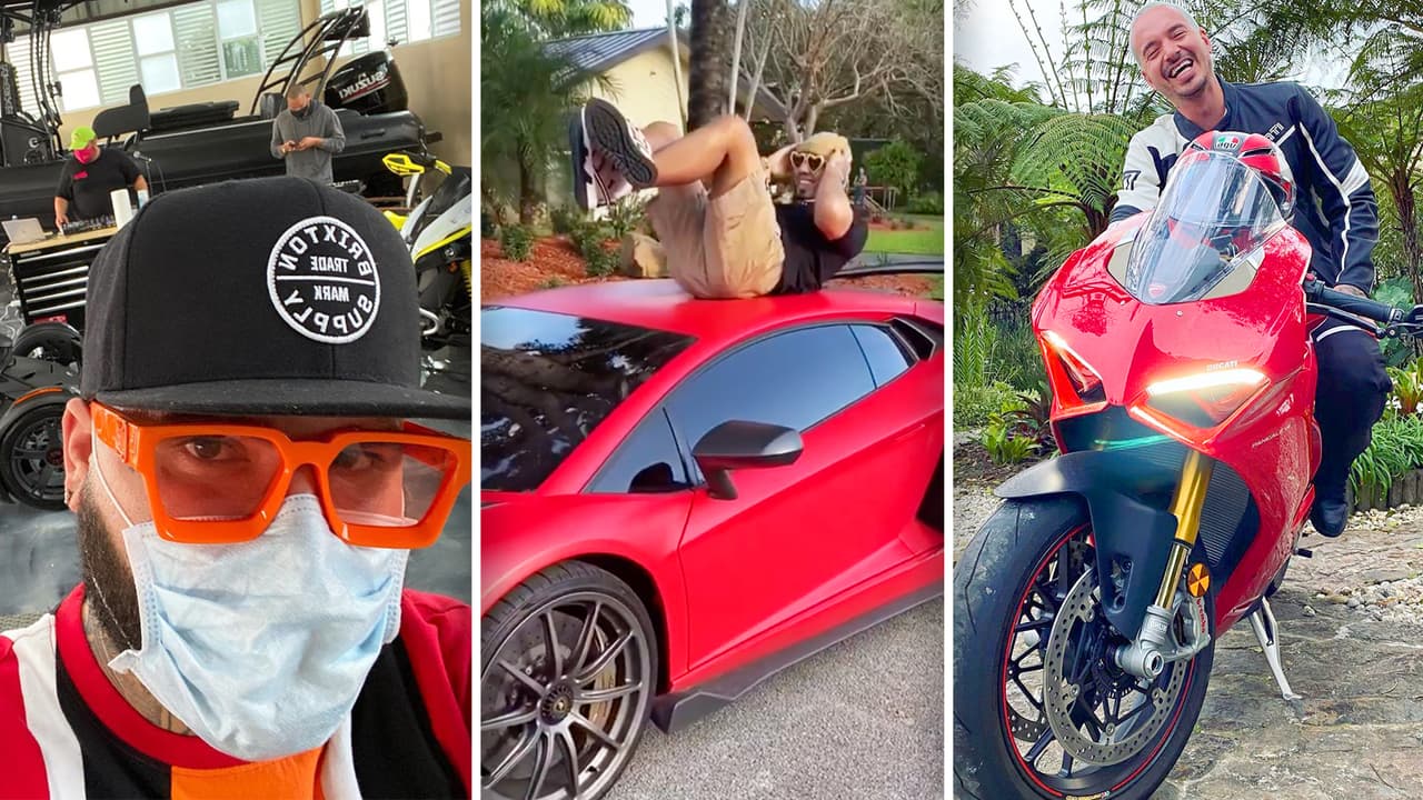La pandemia del coronavirus ha obligado a muchas personas a quedarse en casa, incluyendo a los reggaetoneros que hasta hace unas semanas era normal verlos pasear por las calles a bordo de sus carros exóticos.
<br>
<br>Anuel AA, J Balvin y Farruko, entre otros artistas, tienen una conexión tan especial con los carros que incluso en cuarentena y a 0 mph han encontrado la manera de pasarla bien con algo de creatividad de por medio.
<br>
<br>Estas son algunas de las fotos que han compartido los reggaetoneros en sus redes sociales.