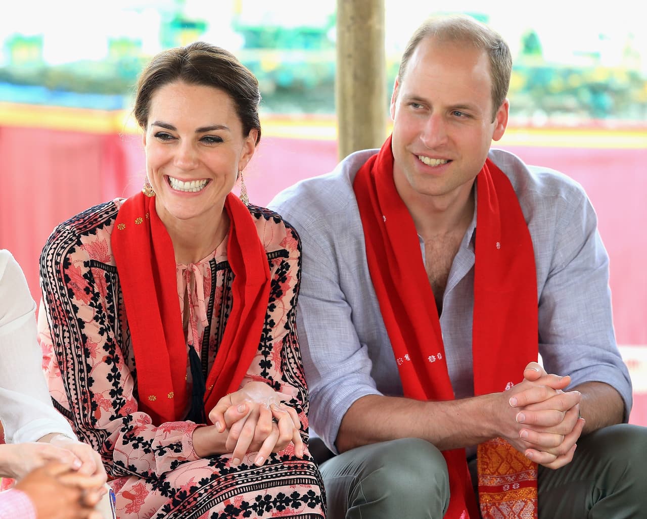 William y Kate durante su visita a India.