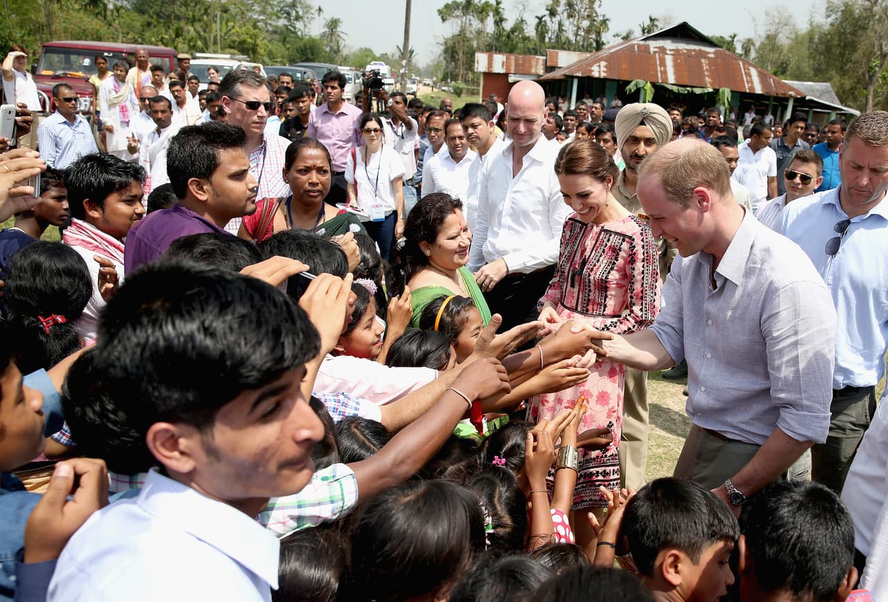 Saludaron con gusto a chicos y grandes.