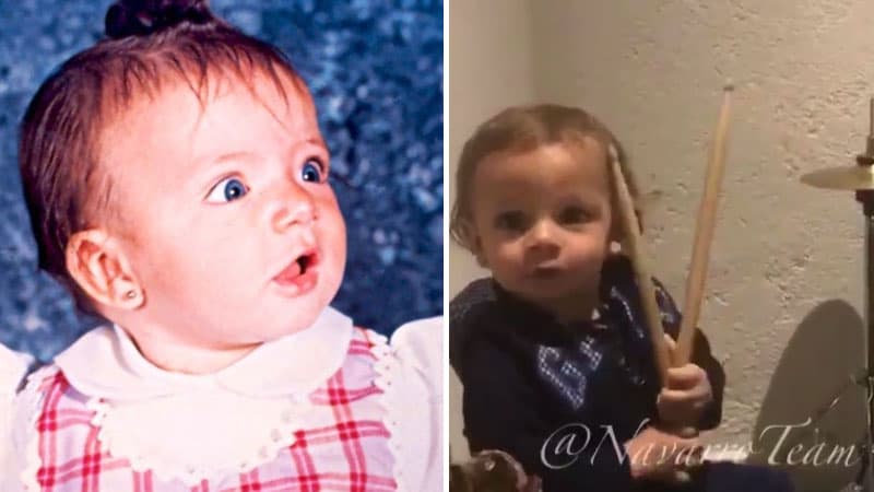 Silvia Navarro de 7 meses y su hijo León de 1 año 8 meses.