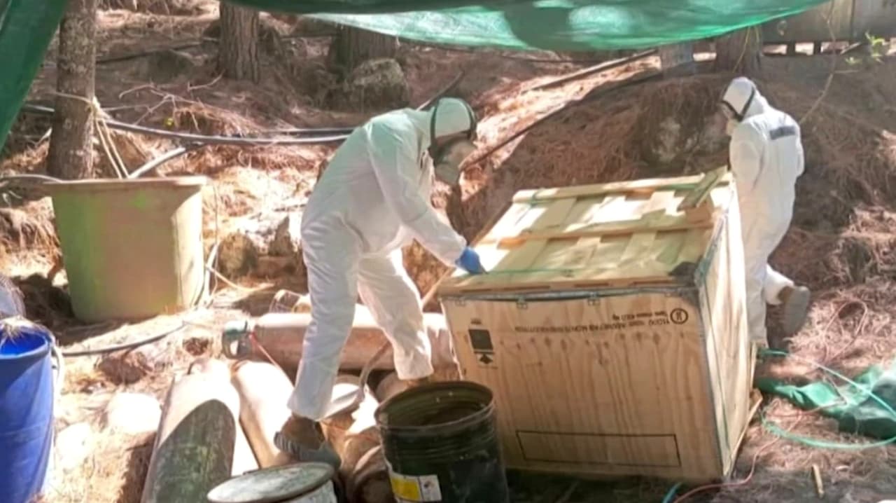 Autoridades en México dan duro golpe contra el narcotráfico al desmantelar laboratorios para elaborar droga