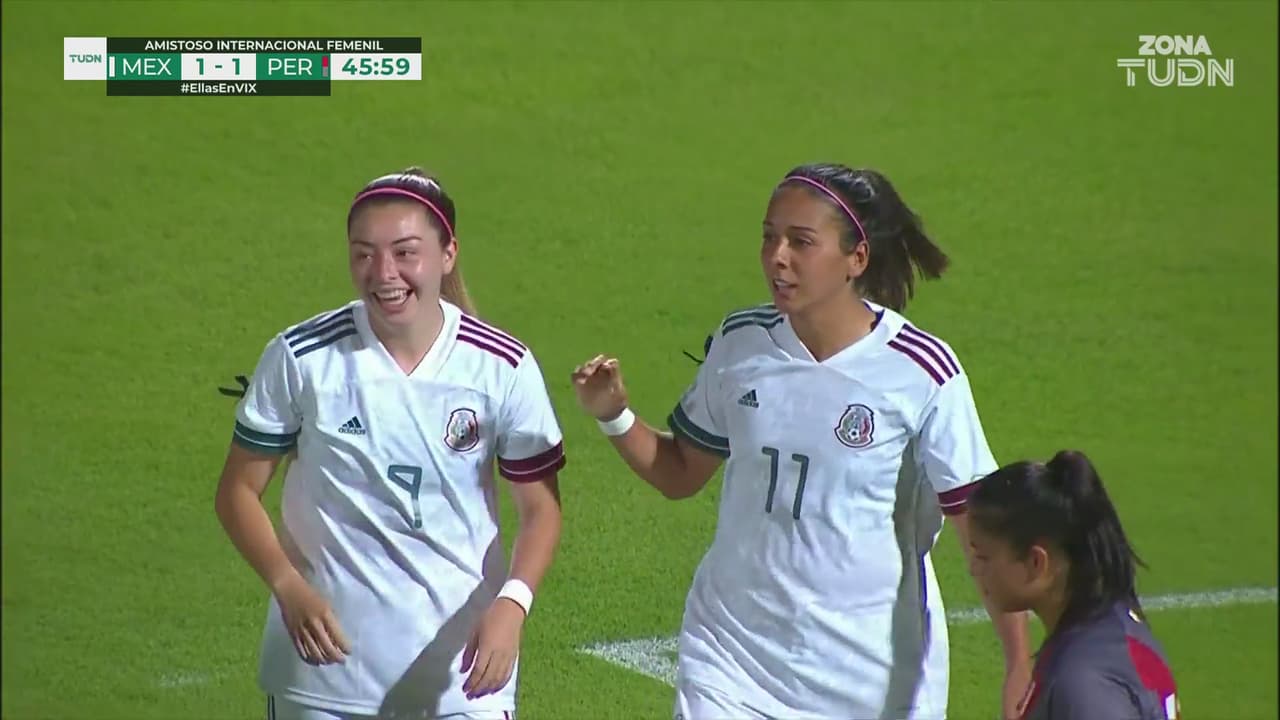 ¡Gol de vestidor! María Sánchez anota el 2-1 para el Tri Femenil