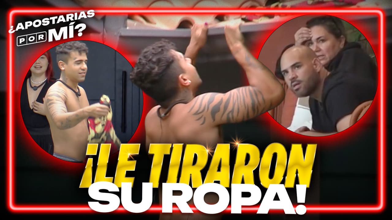 El Malito es víctima de una broma al volar su ropa al techo de la Villa