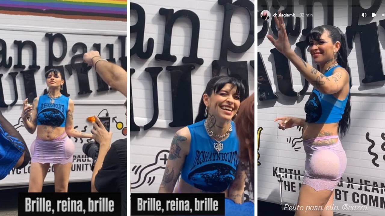 Cazzu en la Marcha LGBTIQ+ 2024 en Argentina.