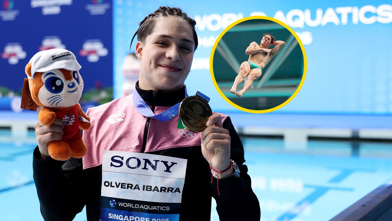 Osmar Olvera logra el oro y es campeón mundial de trampolín de 3 metros