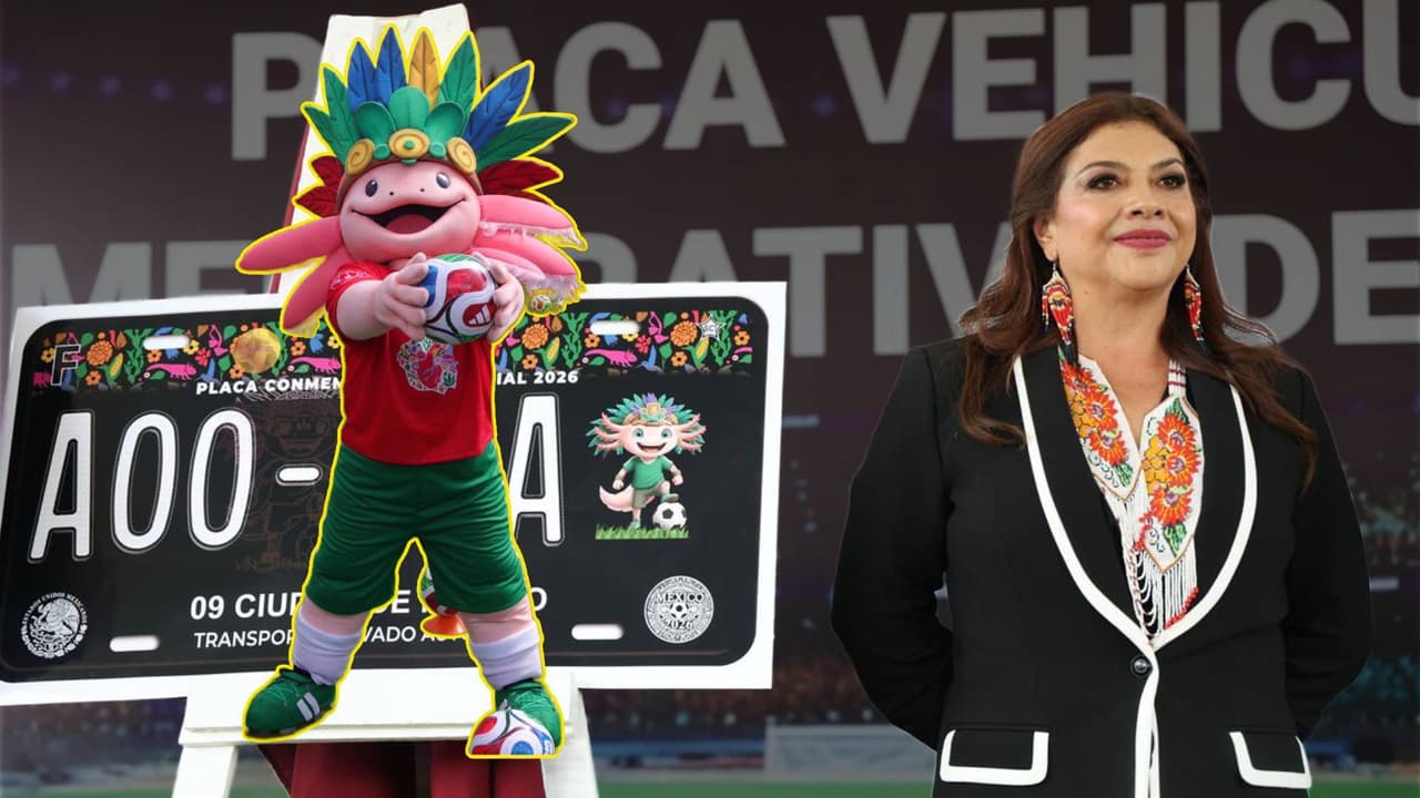 Lanzan placa vehicular conmemorativa del Mundial 2026