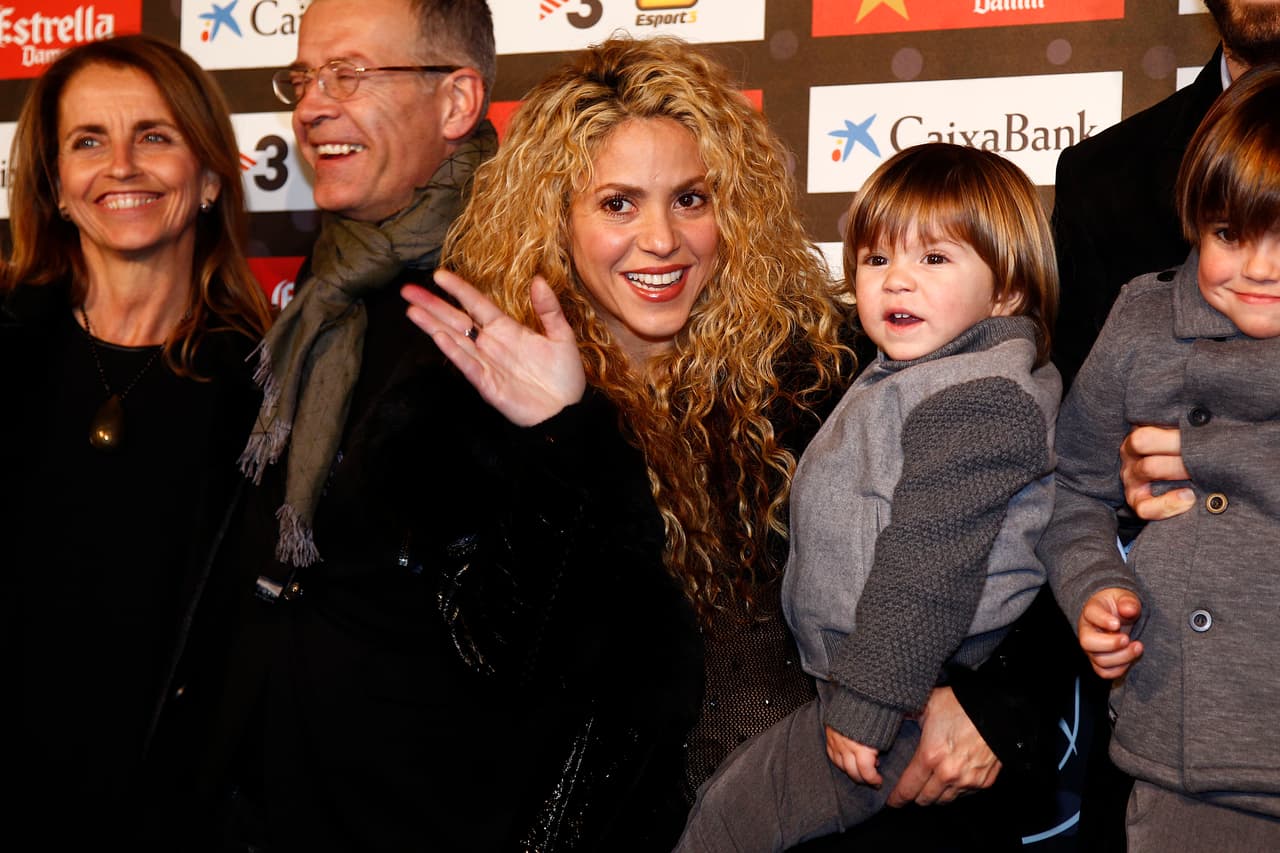 Y llevaron a sus dos pequeños, Sasha y Milan.