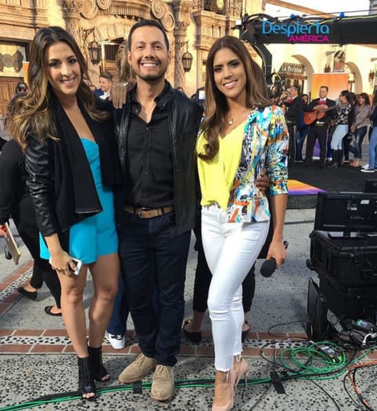 Maity, Luis y Francisca disfrutando de nuestro público en Los Ángeles.