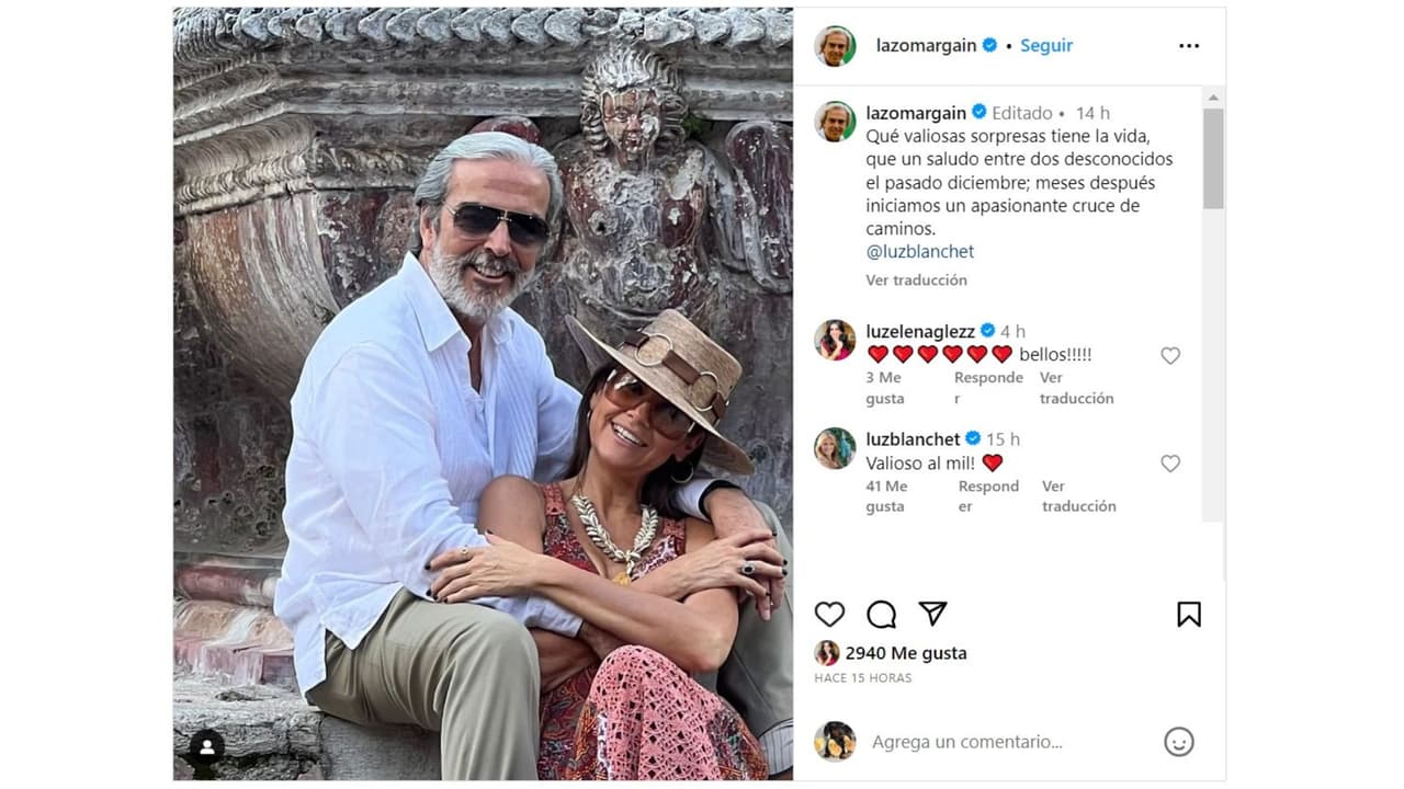 Lorenzo Lazo y Luz Blanchet aparecen juntos.