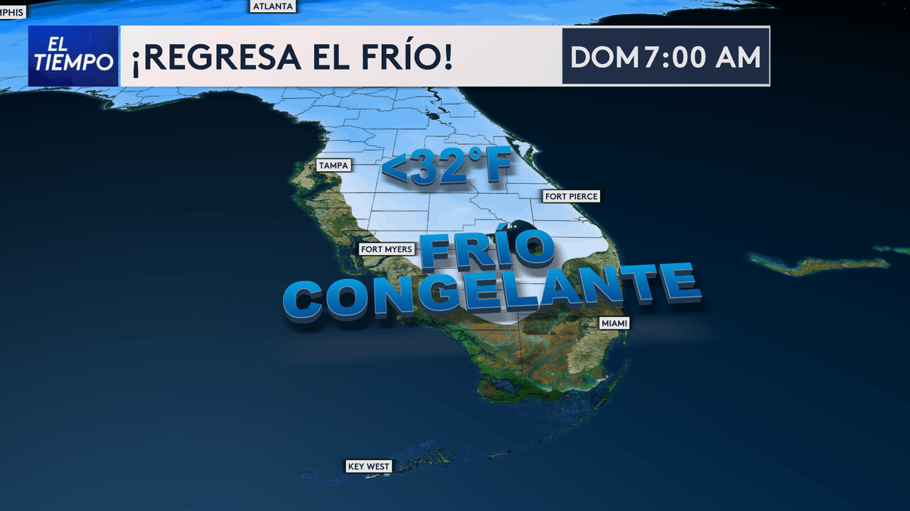 Vórtice polar traerá temperaturas congelantes al sur de Florida