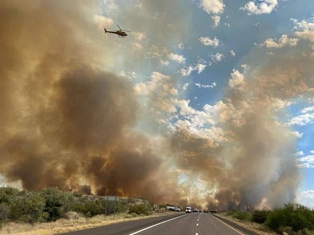 El incendio Bush ha sido contenido en un 5%. 
<br>