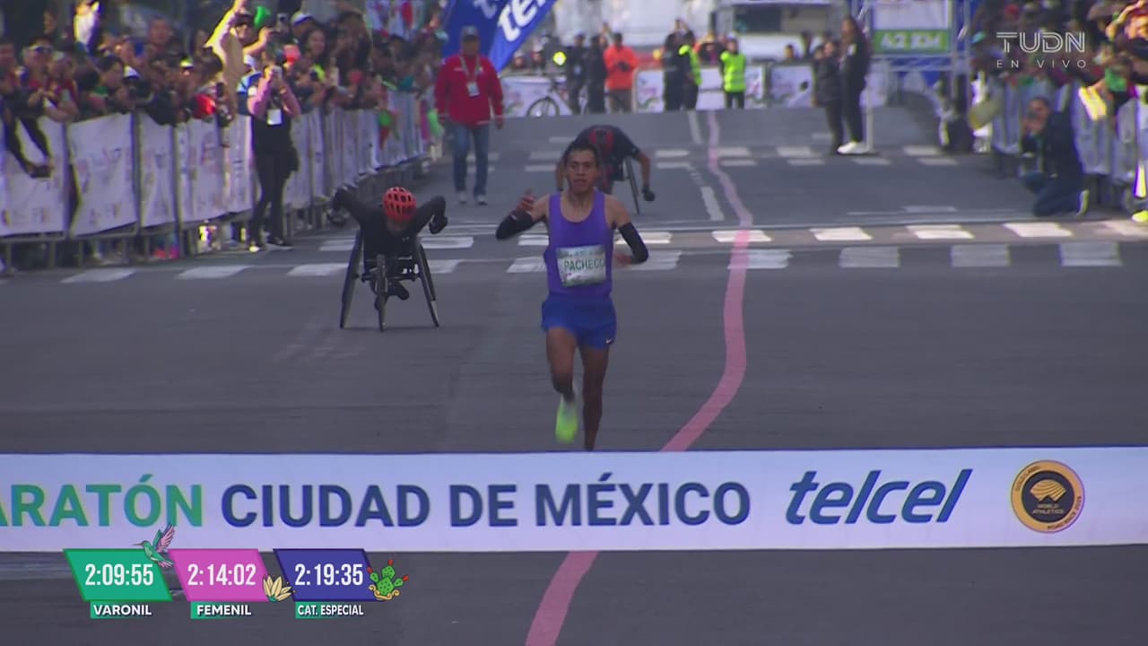 Cristhian Pacheco y Alemtsehay Asefa ganan el Maratón de la Ciudad de México 