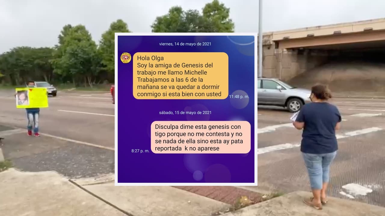 Al rededor de las 11:00 pm, Olga recibió un mensaje de Michelle (a quien no conoce personalmente) y le decía que Génesis se quedaría en su casa porque al día siguiente tenían que trabajar.
<br>