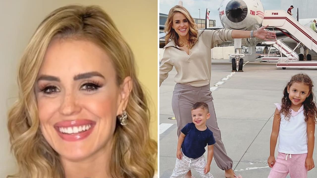 Carolina Sarassa y sus hijos, Chloé y Noah.