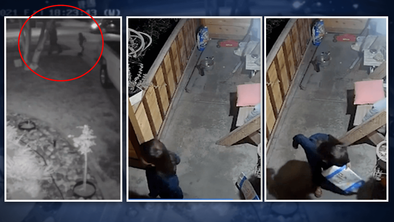 Adulto pide a menor que robe paquete de Amazon y el momento queda grabado en video