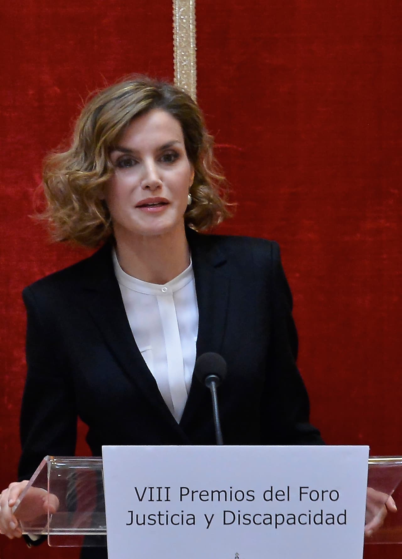 Doña Letizia brilló en Madrid durante la entrega de los premios Foro Justicia y Discapacidad.
