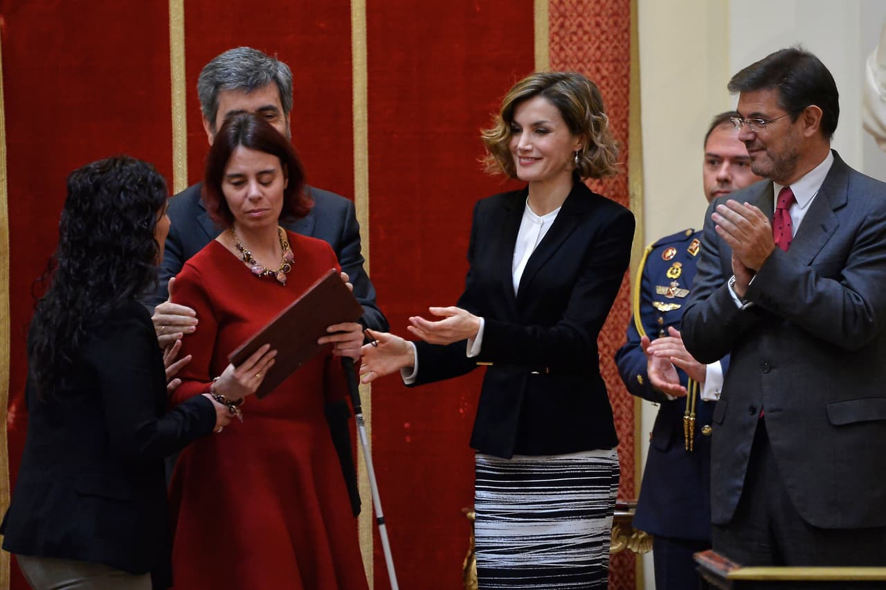 Doña Letizia brilló en Madrid durante la entrega de los premios Foro Justicia y Discapacidad.