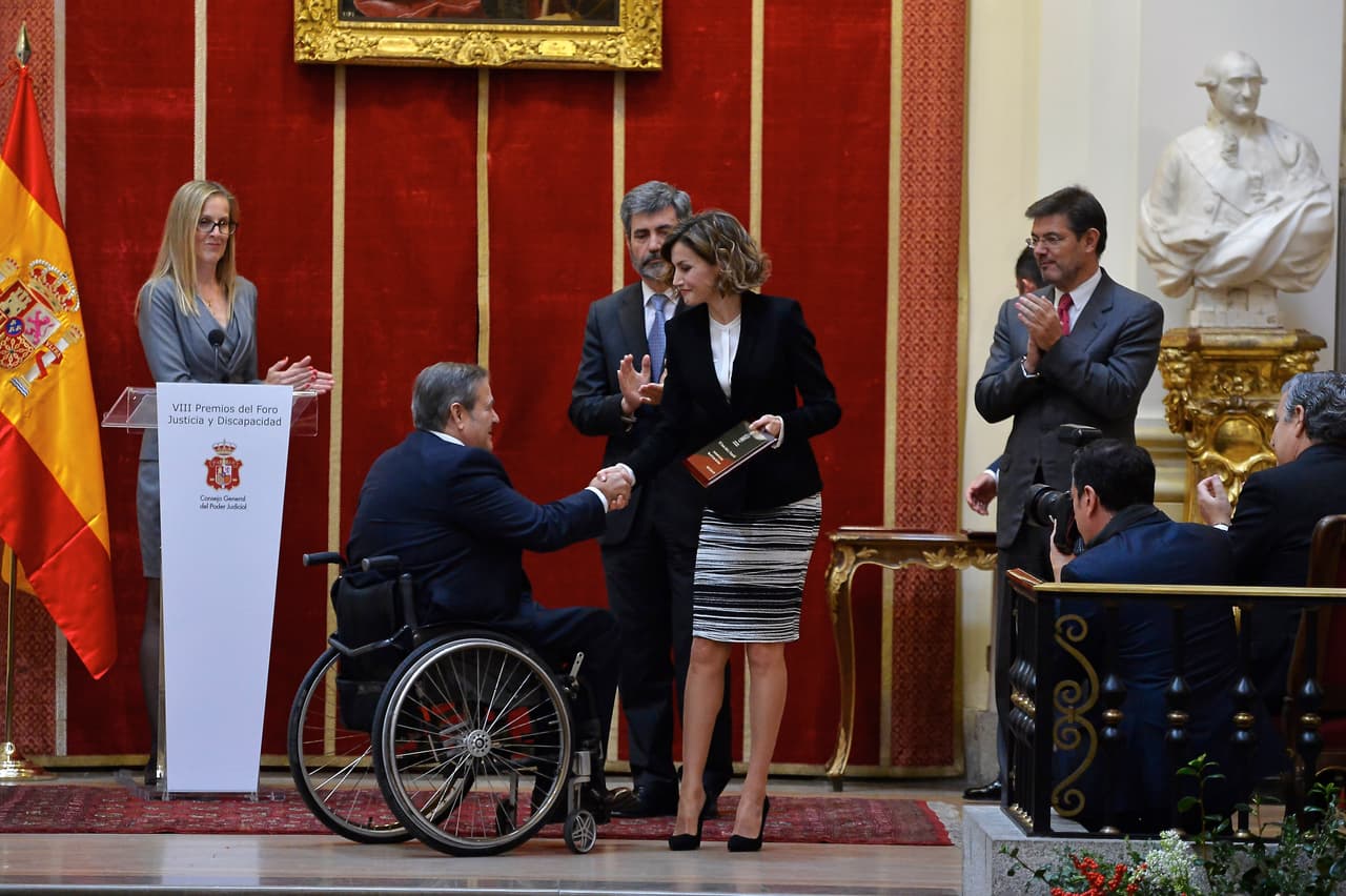 Doña Letizia brilló en Madrid durante la entrega de los premios Foro Justicia y Discapacidad.