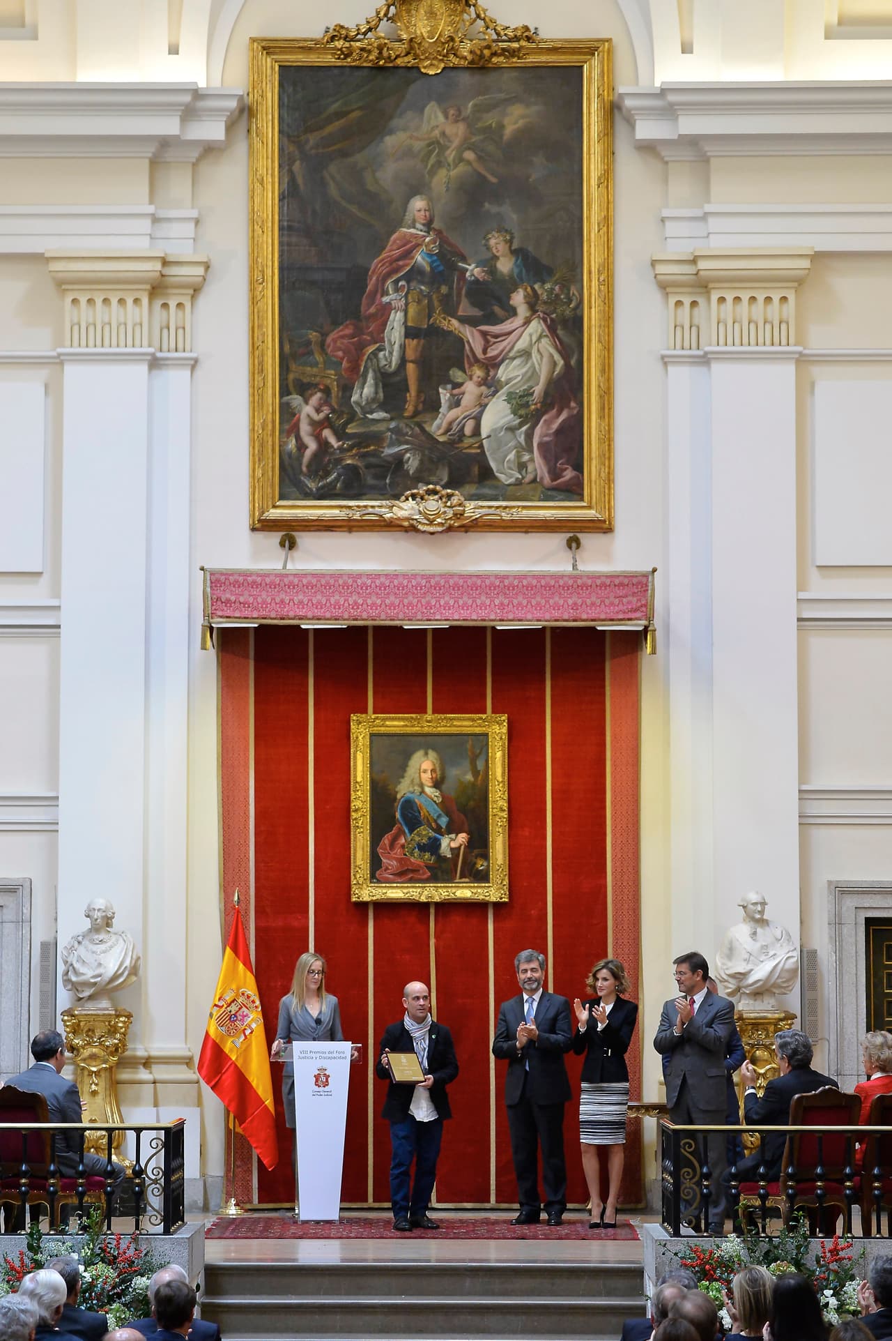 Doña Letizia brilló en Madrid durante la entrega de los premios Foro Justicia y Discapacidad.
