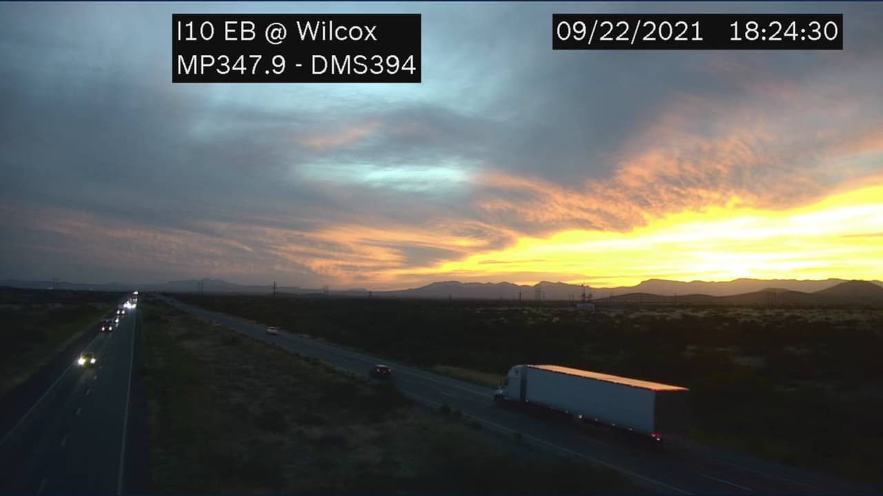 Este miércoles 22 de septiembre en Wilcox, Arizona a las 6:24 pm.