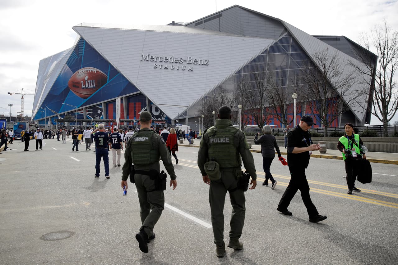Las medidas de seguridad también son clave en el desarrollo del Super Bowl LIII.