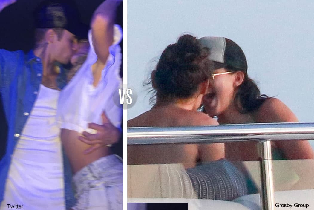 Besos, romance y diversión. Además de disfrutar la música, estos cantantes disfrutan de los besos estilo franceses. ¿Quién besará más apasionado?