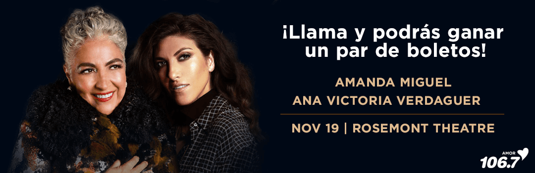 Amanda Miguel junto a Ana Victoria en concierto