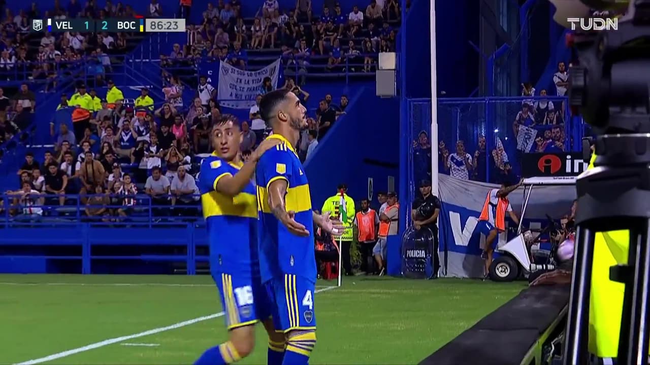 ¡Toman la delantera otra vez! Boca aventaja 1-2 a Vélez en la pizarra