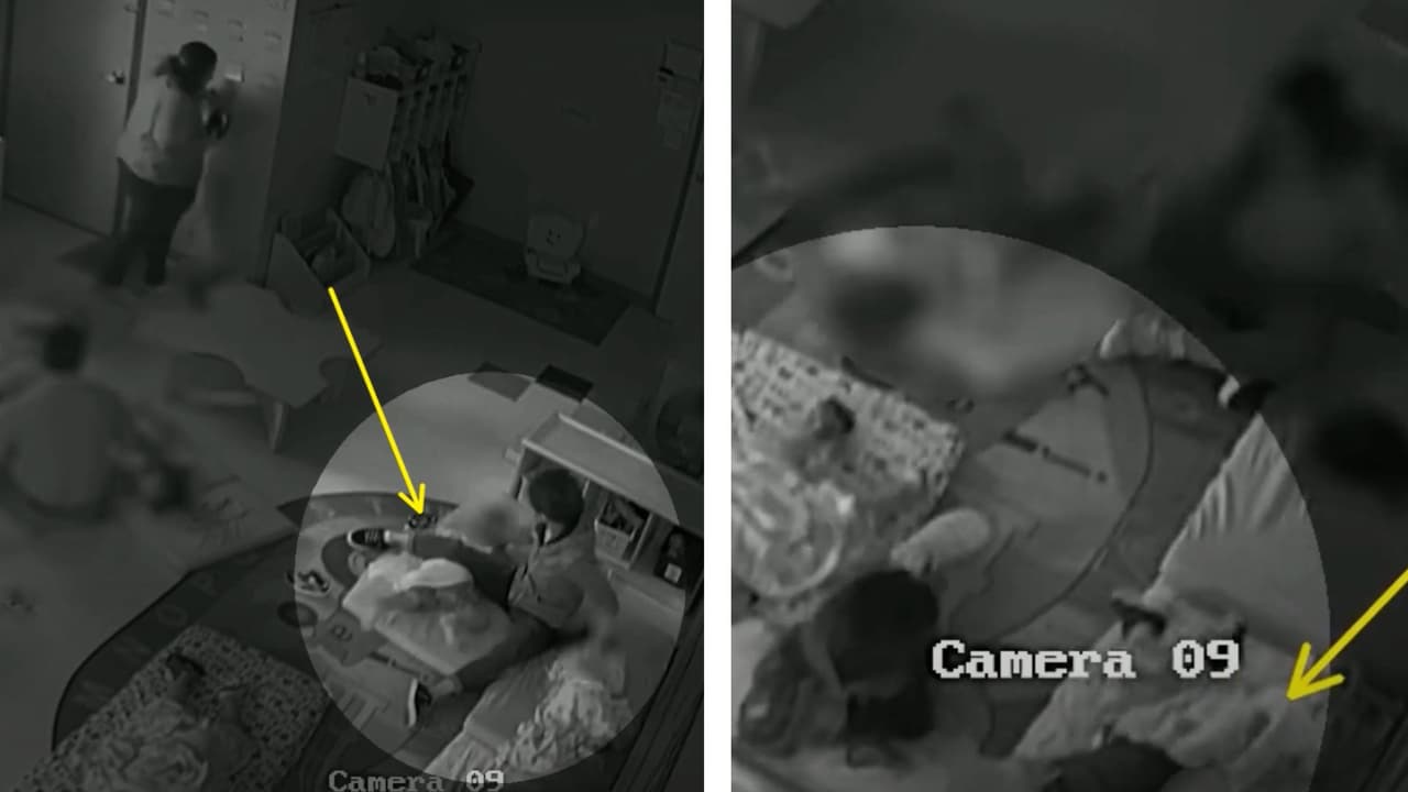 Un video revela el maltrato a niños en una guardería
