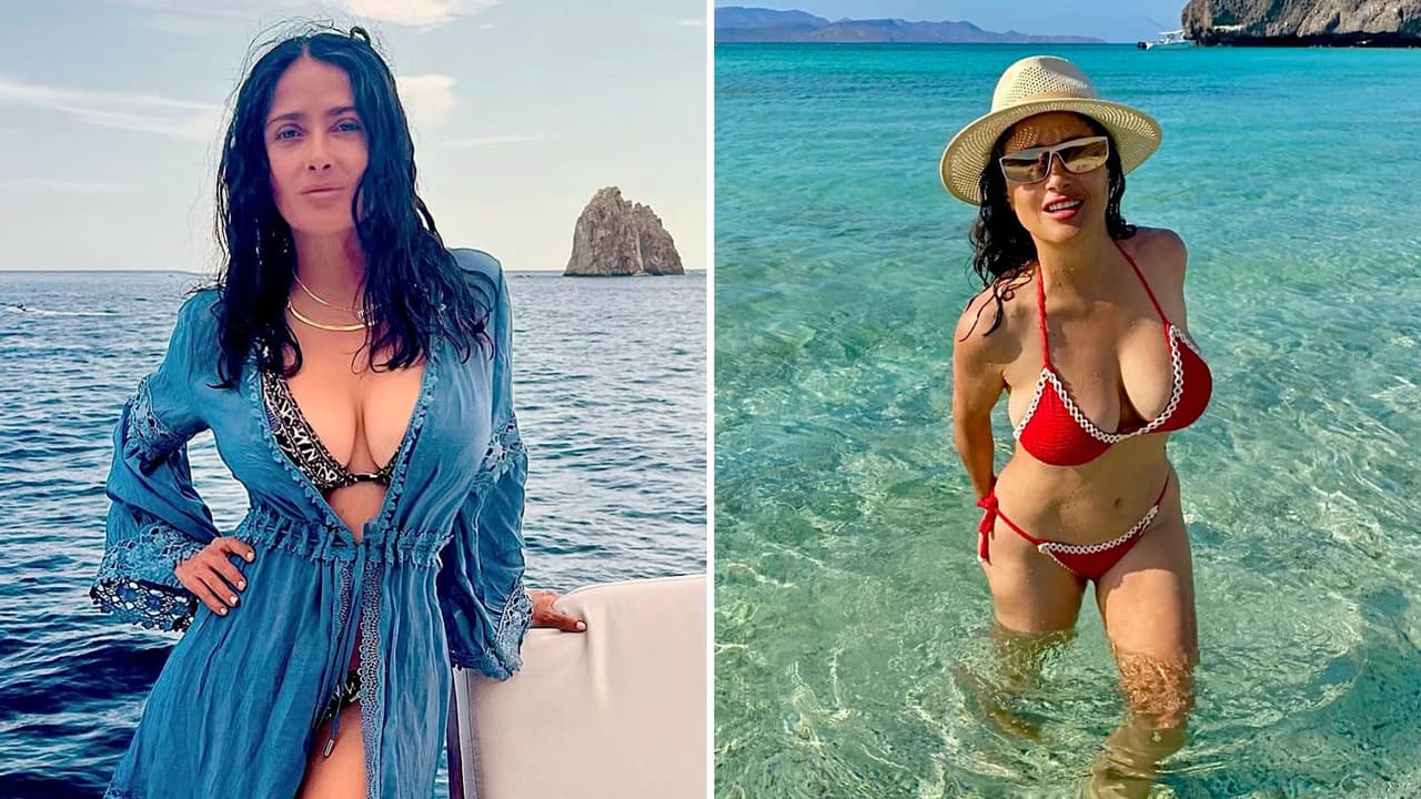 Salma Hayek ha mostrado su figura.