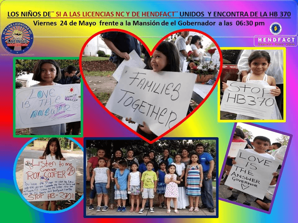 Niños piden a gobernador Cooper que no los separe de sus familias