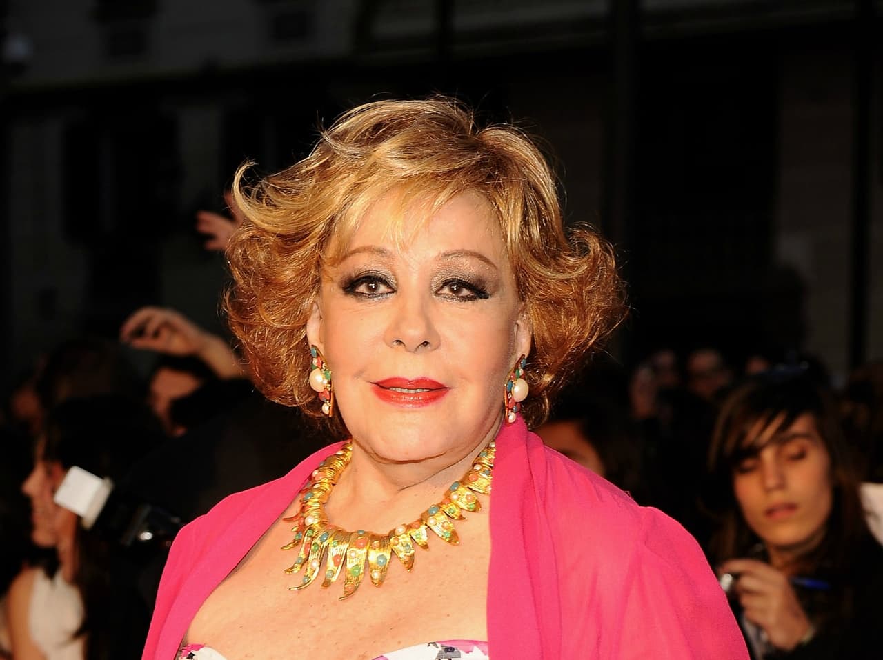 Silvia Pinal, actriz mexicana recordada por su película "Viridiana", que realizó dirigida por Luis Buñuel.