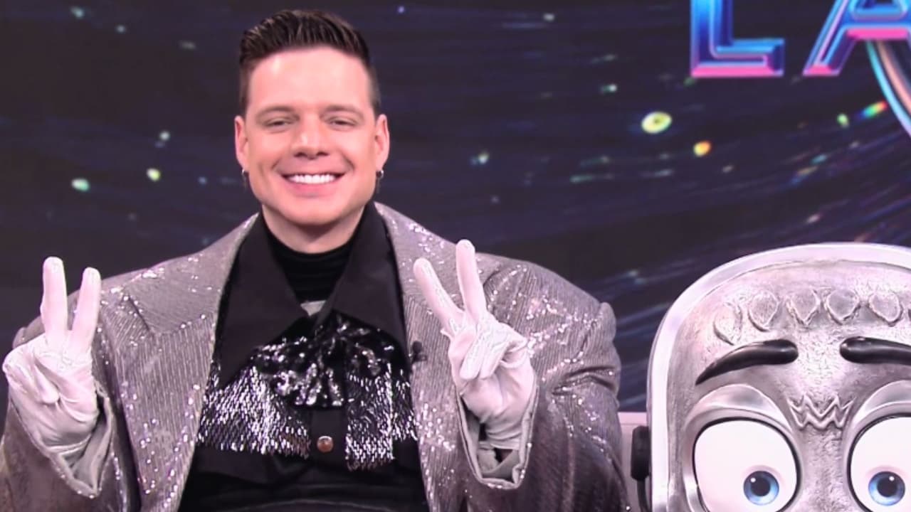 Marko llegó muy contento después de dar vida a 'Micrófono' en ¿Quién Es La Máscara?