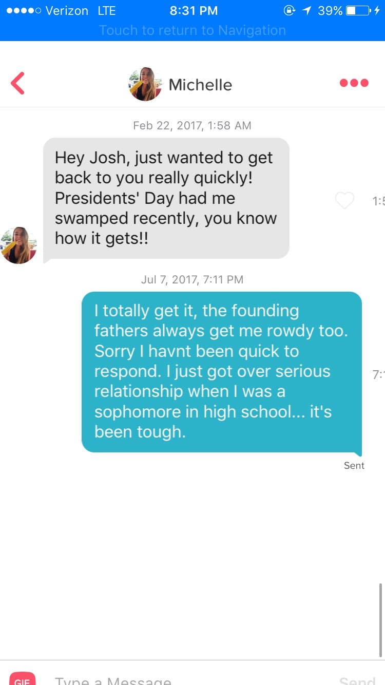 Estos fueron los últimos mensajes que se enviaron a través de la aplicación.