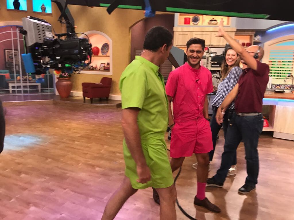 Las pícaras sonrisas de nuestros modelos, Alan Tacher y Rodolfo Landeros no podían creer lo que estaban haciendo.