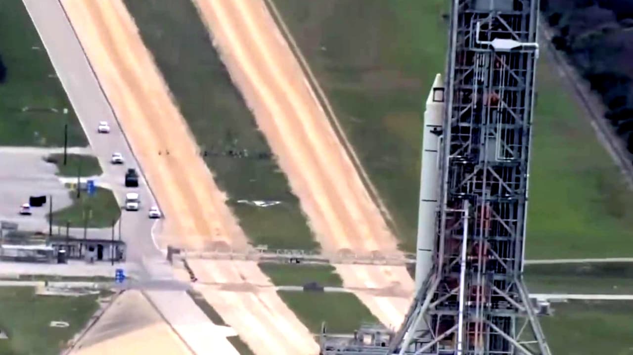 Misión Artemis II | Los cuatro astronautas llegan a la plataforma del lanzamiento