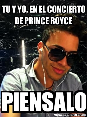 ¡Conviértete en una verdadera roycenatica! Comparte tu meme favorito de Prince Royce en las redes sociales utilizando los hashtags: #PrinceRoyceMeme #KQ105.