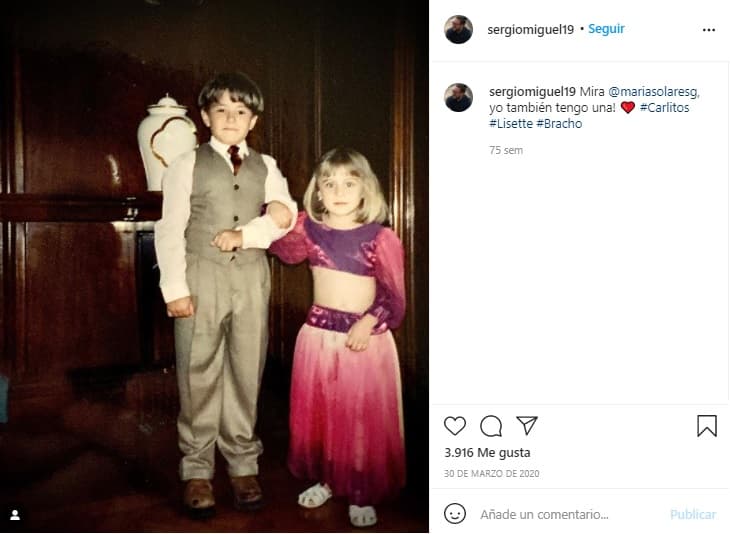 Incluso, el 30 de marzo de 2020 compartió una tierna fotografía en la que aparece junto a María Solares, su hermana Lisette en la trama.
