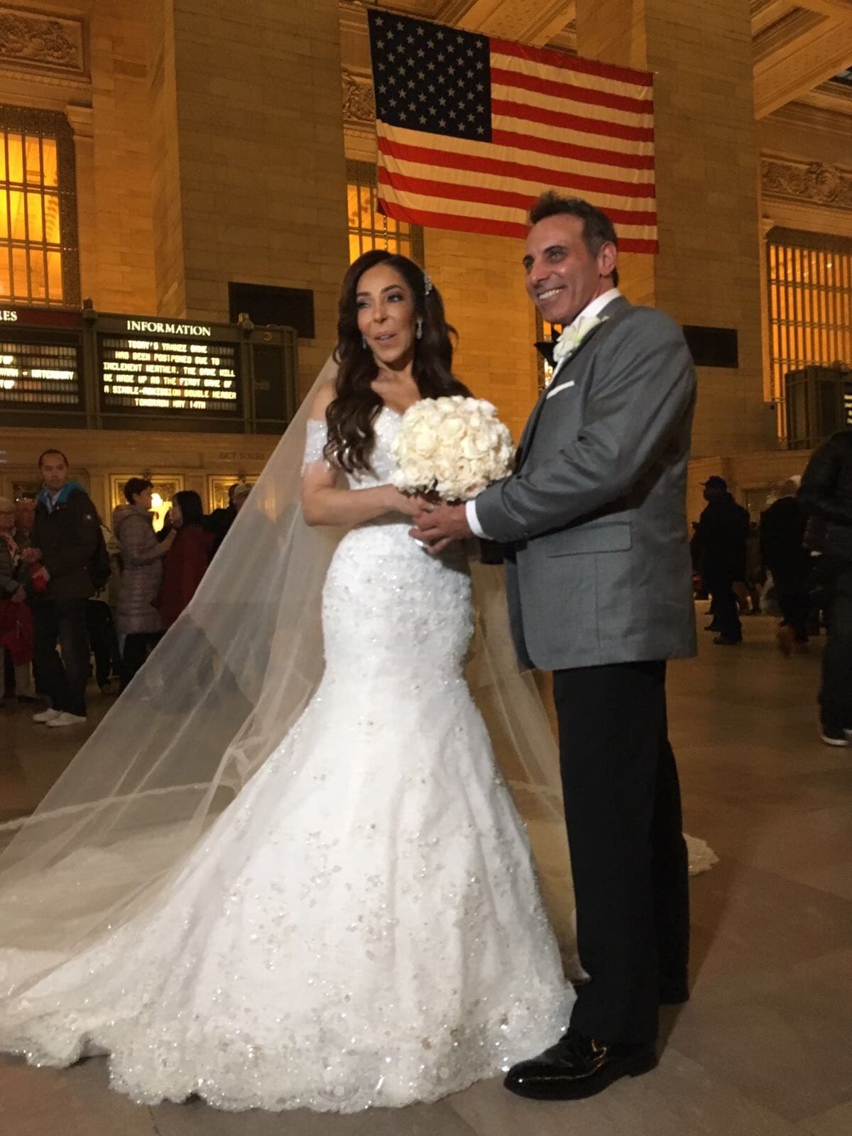 La sesión de fotos en el Gran Central Station.