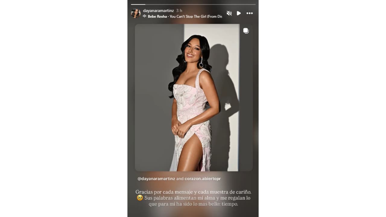 Dayana Martínez agradeció el apoyo.