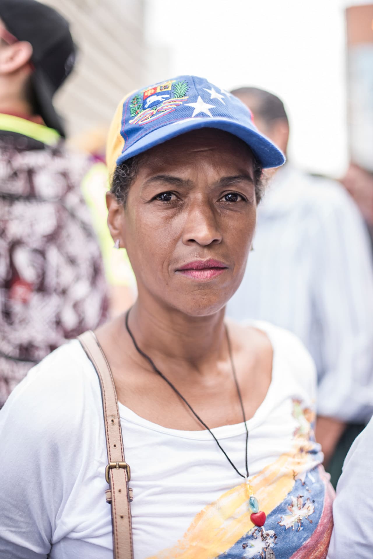 Julia Rodriguez, llegó al centro de Caracas de Petare, un barrio al este de Caracas. "Queremos libertad y que mis familiares regresen al mi país", pidió en medio de la protesta.