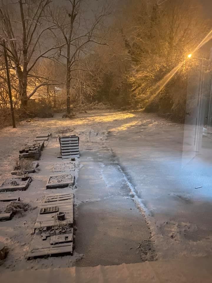 Cynthia Mier compartió con Univision una fotografía con la nieve que cayó en Georgia.