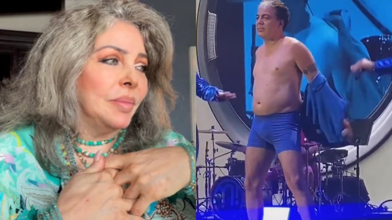 'Vero' Castro reacciona tras polémica de Cristian por aparecer en bóxer y sin camisa en un concierto
