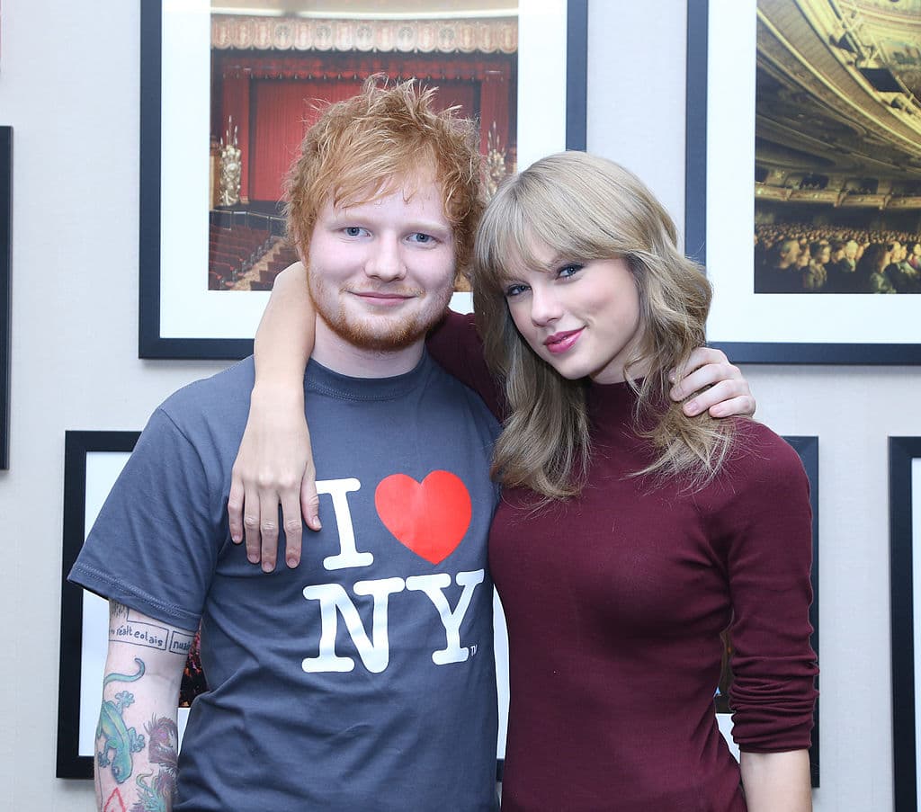 Ed Sheeran y Taylor Swift.
