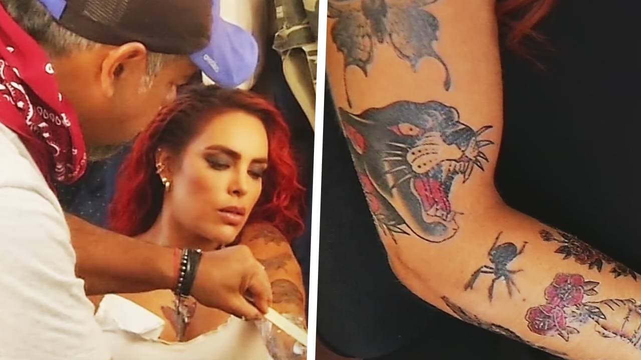 Sara Corrales tiene 33 tatuajes en Mi Camino es Amarte: ¿cuántas horas toma crearlos?