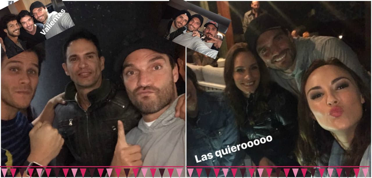 Por el terremoto en México Julián Gil no pudo ver a Matías pero se consoló con sus amigos